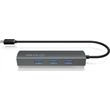 icy box type c 3 port hub with gigabit lan port ib hub1406 c photo