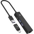 icy box 4 port type c usb 32 hub and lan adapter ib hub1439 lan photo