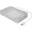 icy box plastic enclosure usb 32 adapter for 25 35 sata iii with 8x card holder ib ac705 6g photo
