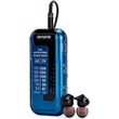 aiwa mini pocket radio with earphones blue r 22bl photo