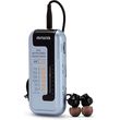 aiwa mini pocket radio with earphones silver r 22sl photo