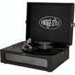 aiwa vintage turntable in leather briefcase black vpx 1971 bk photo