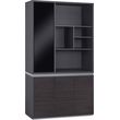 bibliothiki grafeioy epaggelmatiki rosewood hm2091l 120x40x200y ek photo