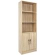 bibliothiki melaminis ensley hm202703 sonama me xeroyli 60x30x180ek photo