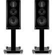 wharfedale aura 2 high gloss black stands zeygos photo