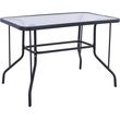 trapezi adam hm502001 metalliko skoyro gkri me gyalini epifaneia 110x60x71yek photo