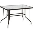 trapezi adam hm567902 metalliko kafe me gyalini epifaneia 120x70x71yek photo