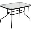 trapezi adam hm567903 metalliko mayro me gyalini epifaneia 120x70x70yek photo
