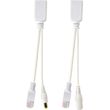 cablexpert utp passive poe adapter kit 015m white pp12 poe 015m w photo
