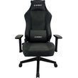 gembird gaming chair with back and neck pillows black gc 02 bl photo