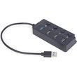 gembird 4 port usb hub 1xusb31 3xusb20 with switches uhb u3p1u2p3p 01 photo