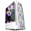 armaggeddon gaming pc case dual chamber with 3 argb fans tritron 3 white tritron3 w photo