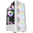 armaggeddon gaming pc case dual chamber with 3 argb fans tritron 2 white tritron2 w photo