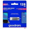 goodram otg flash drive usb32 gen1 128gb type c silver oda3 1280s0r11 photo