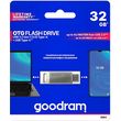 goodram otg flash drive usb32 gen1 32gb type c silver oda3 0320s0r11 photo