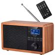adler ad1184 bluetooth wooden radio dab w remote control photo