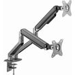 gembird desk mounted adjustable double monitor arm space grey ma da2 05 photo