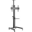 gembird aluminum tv floor stand with caster wheels 37 70 black tvs 70t 02 photo
