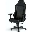 noblechairs hero gaming chair cold foam steel armrests 60mm casters 150kg black gold photo