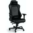 noblechairs hero gaming chair cold foam steel armrests 60mm casters 150kg black platinum photo
