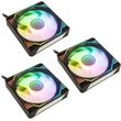 kolink umbra x 120mm argb high performance pwm fan triple pack black photo