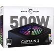 white shark power supply gpsu w500f 500w 80 rgb captain 3 photo