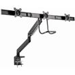gembird desk mounted adjustable monitor arm for 3 monitors black photo