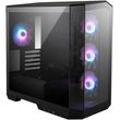 msi mag pano m100r pz micro gaming tower window 4x argb fans black photo