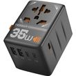 tessan universal travel adapter 2xusb 3xtype c max 35w ts wta02 photo