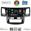 digital iq bxk 20720 cpaa 9inc multimedia tablet for toyota hilux mod 2005 2016 photo