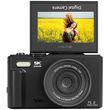 lamtech 5k flip digital camera wifi black photo