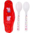 stor peppa pig little one toddler 2 pcs pp traveling spoons 13466 photo