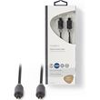 nedis cabw25000at10 optical audio cable toslink male toslink male 10 m anthracite photo