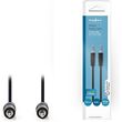 nedis cagb22000bk50 stereo audio cable 35 mm male 35 mm male 50m black photo