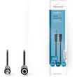nedis cagb22050bk20 stereo audio cable 35 mm male 35 mm female 20 m black photo