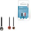 nedis cagb22250bk02 stereo audio cable 35mm male 2x rca female 02m black photo