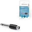 nedis cagb23935bk mono audio adapter 635mm male rca female blackp photo