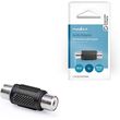 nedis cagb24950bk mono audio adapter rca female rca female blackp photo