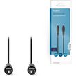 nedis cagb25000bk10 optical audio cable toslink male toslink male 10m black photo