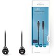 nedis cagb25000bk20 optical audio cable toslink male toslink male 20m black photo