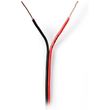 nedis speaker cable 2 x 035mm 100m black red photo