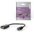 nedis ccbw65950bk015 usb c adapter usb c male 35 mm female 015 m blackc photo