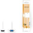 nedis ccgb34900wt02 hdmi cable hdmi cpnnector vga female 1080p 020m white photo