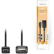 nedis ccgb60315bk02 usb 20 adapter mini 5 pin male usb a female otg 020m black photo