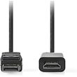 nedis ccgl37100bk20 displayport cable displayport male hdmi connector 1080p 200m black photo