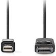 nedis ccgl37600wt20 mini displayport 12 cable mini displayport male hdmi connector 200m white photo