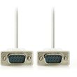 nedis ccgl52010iv20 serial cable d sub 9 pin male d sub 9 pin female 200m ivory photo