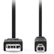 nedis ccgl60100bk50 usb 20 cable usb a male usb b male 500m black photo