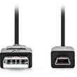 nedis ccgl60300bk30 usb 20 cable usb a male usb mini b 5 pin male 300m black photo