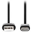 nedis ccgl60601bk10 usb 20 cable usb a male usb c male 25w 100m black photo